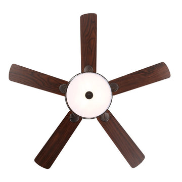 Circe 52" Transitional Glam Drum Shade LED Ceiling Fan With Remote - JONATHAN Y